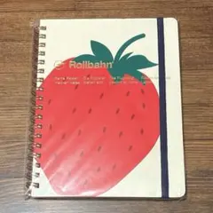 文具女子博限定　ロルバーンポケット付きメモＬ いちご クリーム
