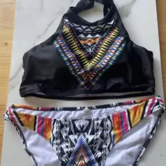 幾何学模様 セパレート水着