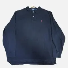 ラルフローレン　XL ブラック 長袖ポロシャツ