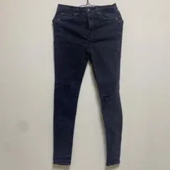 LOWRYS FARM ダメージスキニーデニム XS レディース 美品