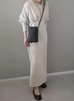 LAULEN tuck cotton op オートミール