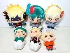 ヒロアカ ぬいぐるみ 6種セット 爆豪勝己 緑谷出久