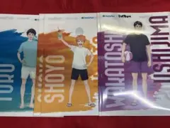 【非売品】ハイキュー!! ファミマ クリアファイル 3種×2枚 計6枚セット