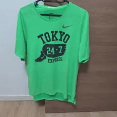 Nike DRI-FIT グリーンTシャツ TOKYO 24/7 EXPRESS