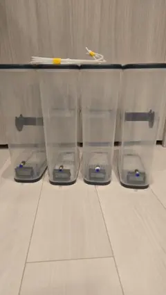 イノマタ製　3Dプリンター用防湿ケース　湿度計付き　4個セット