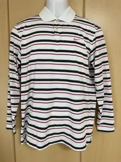 NIKE GOLF ナイキゴルフ 長袖ポロシャツ L ボーダー DRI-FIT