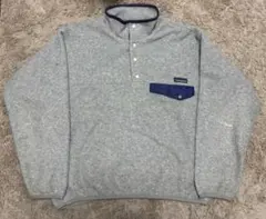 90s patagonia シンチラ　スナップT グレー　パタゴニア　フリース