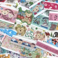 たっぷり ディズニー マステ　フレークシール 100枚 ダッフィーも♪ 切り売り