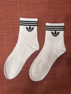 adidas originalストライプソックス ホワイト