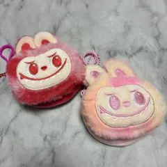 新品未使用 ラブブ ミニポーチ 小物入れ キーホルダーピンク セット