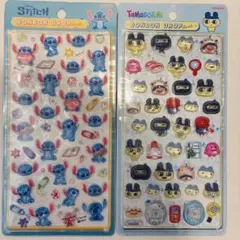 ボンボンドロップシール　正規品　たまごっち　まめっち　スティッチ　2枚セット