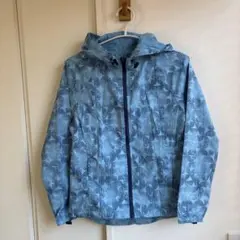 【asics】パッカブルジャケット　水色　S レディース
