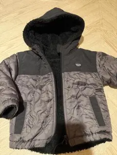 リバーシブルフリースジャケット（グレー・黒）