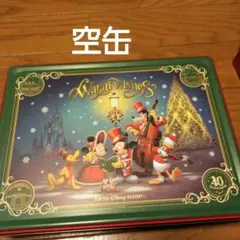 ディズニー　クリスマス2023　アソーテッドクッキー缶　空き缶