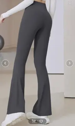 レディース ヨガウェアフレアパンツ ピラティスウェア レギンス ハイウエスト