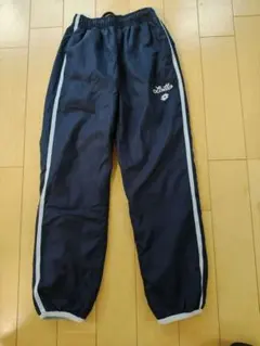 Lotto キッズ 裏起毛ロングパンツ ネイビー 140cm