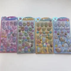 んぽちゃむ　おぱんちゅうさぎ　うるちゅる　うるちゅるポップシール　4枚セット