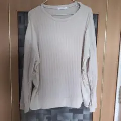 chocol raffine robe　グリーンパークス　 白長袖　カットソー