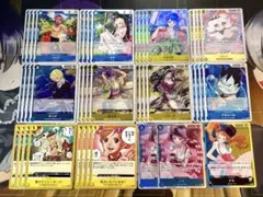 ワンピースカード　青黄　ナミデッキパーツ