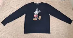 Disney ミッキーマウス トレーナー Mサイズ ネイビー