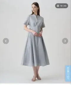 未使用□希少サイズ40□サッカーストレッチサイドベルトワンピース