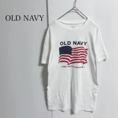 オールドネイビー プリントTシャツ 半袖 国旗 白 XXS カジュアル　爽やかのサムネイル