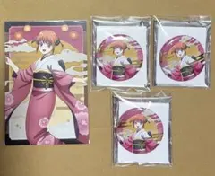 銀魂 アニメジャパン2026 会場限定 箔押し缶バッジ 特典ポストカード　神楽