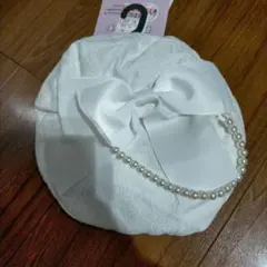 眞白ありす　しまむら プロモーションモデル ベレー帽 ホワイトのサムネイル