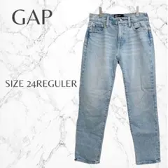 ギャップ デイリー ラフ 着回し抜群 カジュアル ストレートデニムパンツ Sのサムネイル