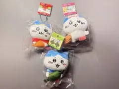 ちいかわ　ハチワレ　ご当地ぬいぐるみキーチェーン　3個セット