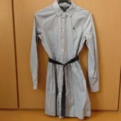 Polo Ralph Lauren ストライプ長袖ワンピース 16/84