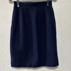 古着　スカート　膝丈　レディース　紺色