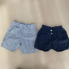 ベビーハーフパンツ　80cm 2枚セット