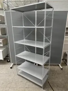 無印良品 スチールユニットシェルフ ワードローブセット ライトグレー
