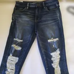 American Eagle スキニーデニム ダメージ加工のサムネイル