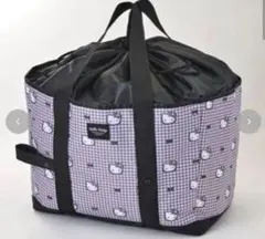 新品♡ハローキティ　千鳥柄　保冷トート　保冷買い物バッグ　レジカゴ　エコバッグ