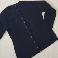 新品 バナナ・リパブリック ネイビー 長袖カーディガン M