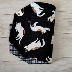 ハンドメイド　猫　仮置きマスクケース　【２５８】