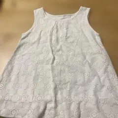 コムサ ホワイトレースノースリーブワンピース 100cmのサムネイル