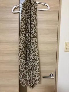 GU ヒョウ柄ストール ブラウン系