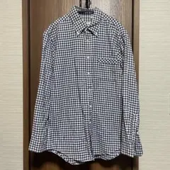 スーツセレクト SKINNY TRAD チェック柄長袖シャツ Lサイズ