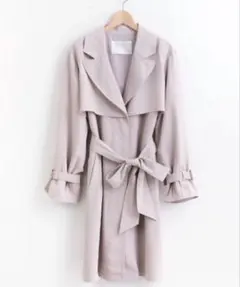 マジェスティックレゴン デザイントレンチコート ピンク 春秋コート