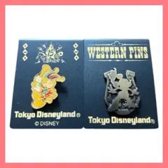 【新品未使用】 ミッキー ピンバッジ 2個セット