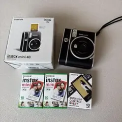 FUJIFILM instax mini 40 インスタントカメラ フィルム付