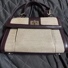 SNIDEL ショルダーバッグ ベージュ×ブラウンのサムネイル