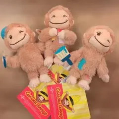 おさるのジョージ 赤いほっぺ マスコット おえかき