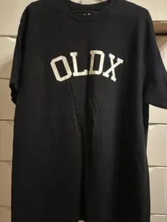 OLDX カレッジロゴTシャツ ブラック Lサイズ