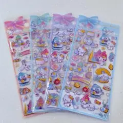 サンリオ ぷっくりシール 4枚セット