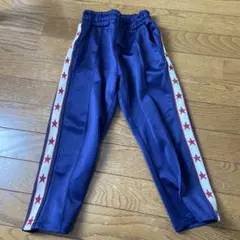 ネイビー 星柄 サイドライン パンツ　110 ボトムス