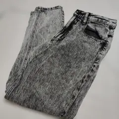 GU ケミカルウォッシュ デニムパンツ グレーのサムネイル